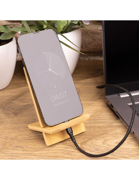Supporto per smartphone in bambù Supporto per smartphone in bambù